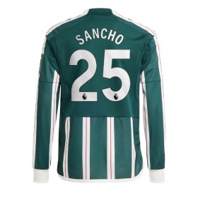 Manchester United Jadon Sancho #25 Borta Kläder 2023-24 Långärmad